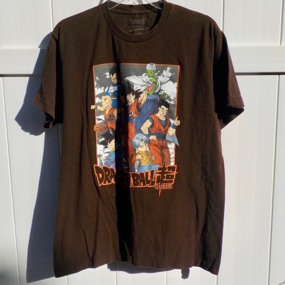 Dragon Ball Super Toei Animation Men's Size L (42/44) Brown T-Shirt - Picture 1 of 5